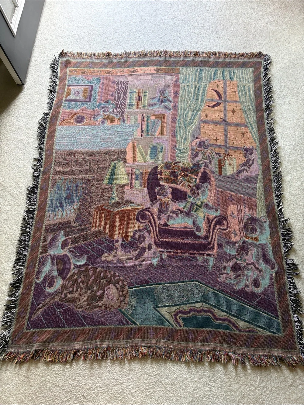 Bear Theme Holiday Throw